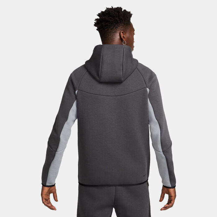Nike Men's Tech Full-Zip Windrunner Hoodie Grey Nike Men's Tech Full-Zip Windrunner Hoodie Grey image number 1