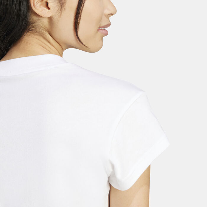 adidas Women's Future Icons Small Logo T-Shirt White adidas Women's Future Icons Small Logo T-Shirt White image number 4