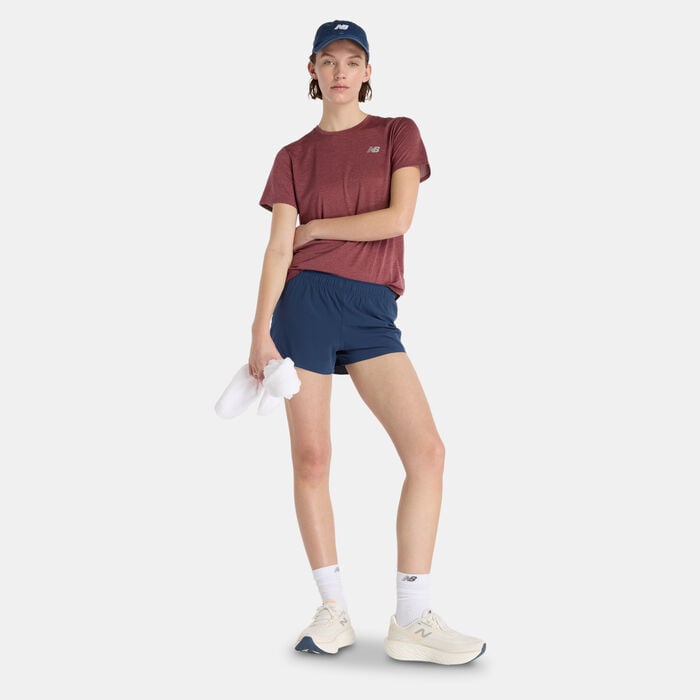 New Balance Women's Athletics Training T-Shirt Brown New Balance Women's Athletics Training T-Shirt Brown image number 2