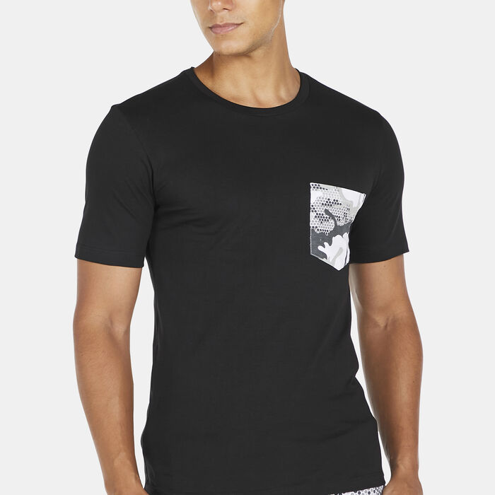 Sun and Sand Sports Men's Camo Pocket T-Shirt Black Sun and Sand Sports Men's Camo Pocket T-Shirt Black image number 3