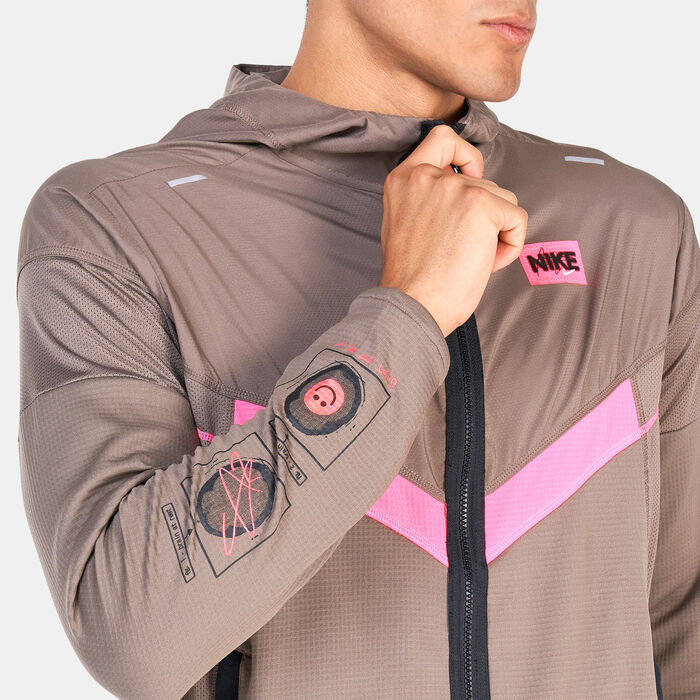 Nike Men's Windrunner D.Y.E. Running Jacket Grey Nike Men's Windrunner D.Y.E. Running Jacket Grey image number 3