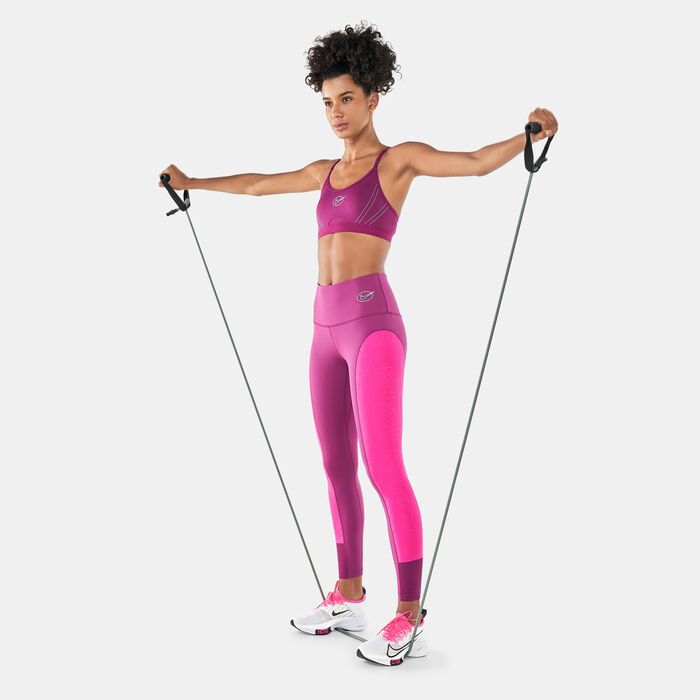 Nike Women's Dri-FIT Indy Icon Clash Strappy Graphic Sports Bra White Nike Women's Dri-FIT Indy Icon Clash Strappy Graphic Sports Bra White image number 2