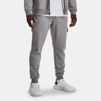Under Armour Men's Rival Fleece Cargo Sweatpants Grey