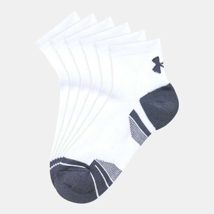 Under Armour Performance Tech Quarter Socks (3 Pairs) White Under Armour Performance Tech Quarter Socks (3 Pairs) White image number 0