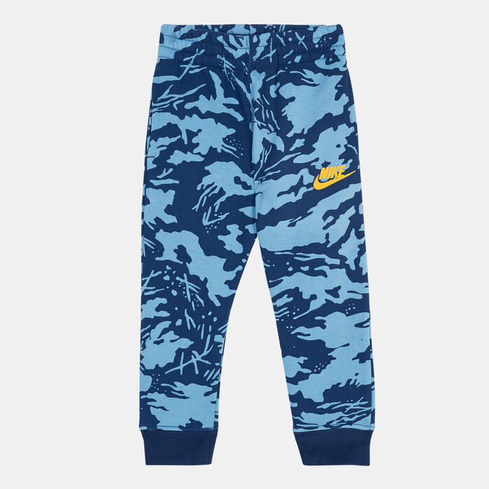 Nike Kids' Club Camo Fleece Pants Blue image number 0