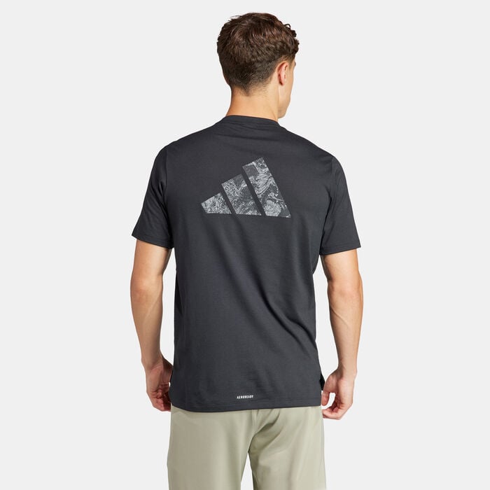adidas Men's Logo Training T-Shirt Black adidas Men's Logo Training T-Shirt Black image number 1