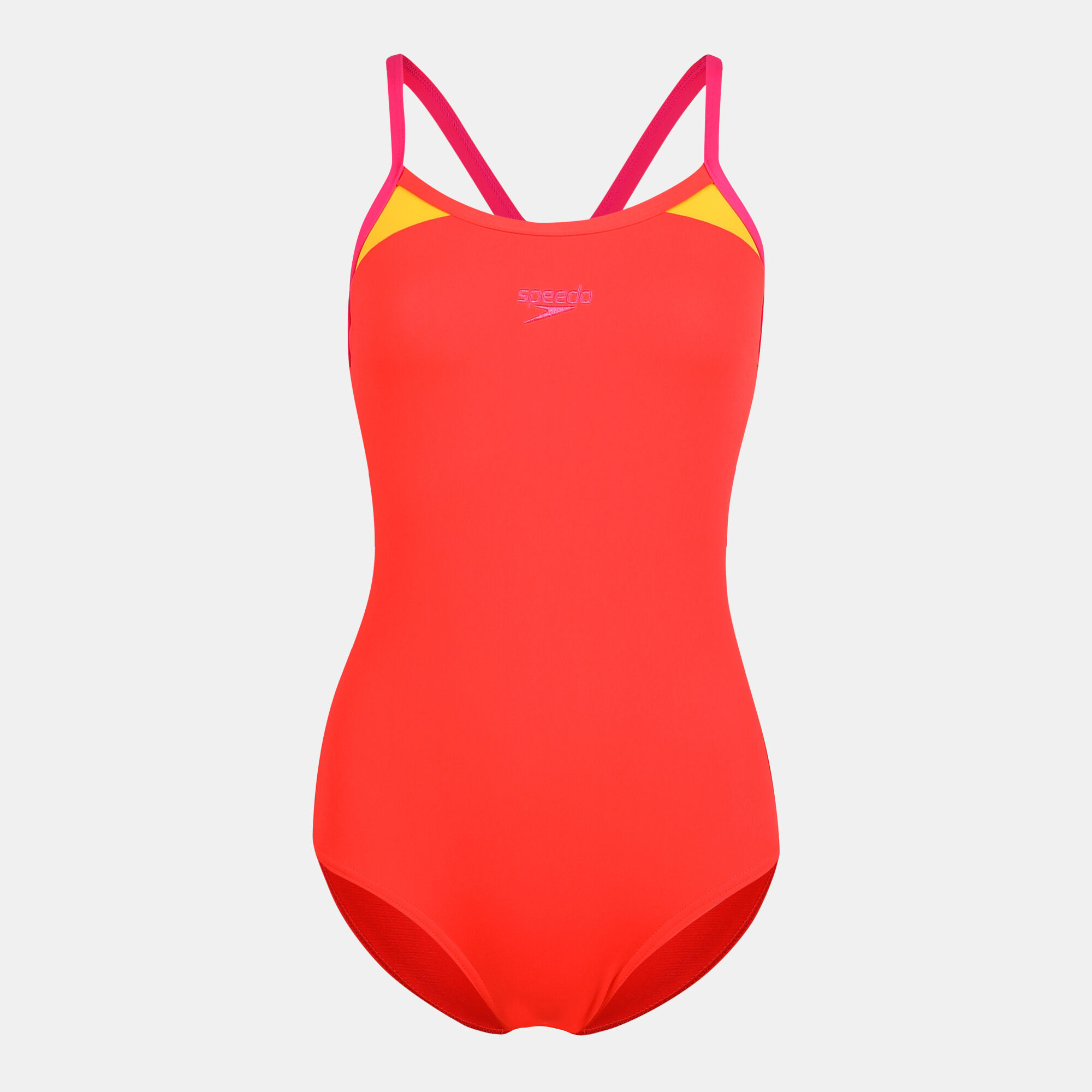 Buy Speedo Women s Splice Thinstrap Racerback Swimsuit Red in KSA SSS