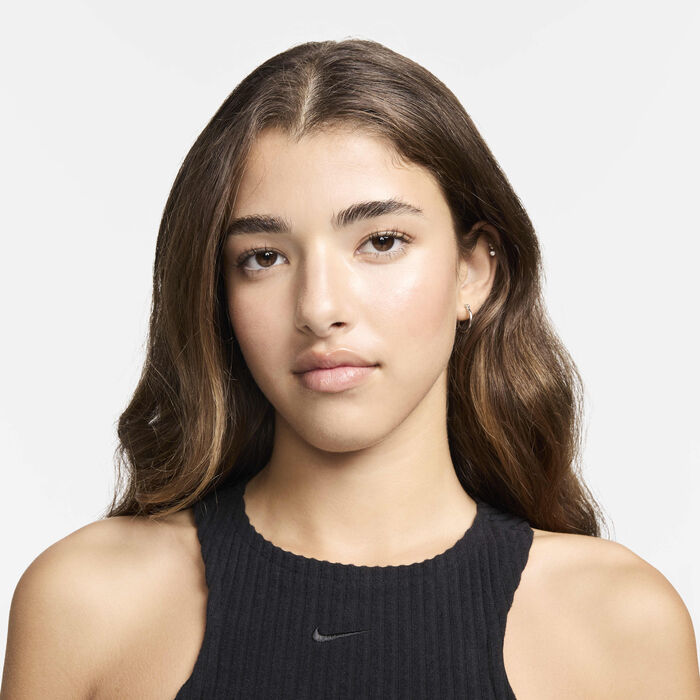 Nike Women's Sportswear Chill Midi Dress Black Nike Women's Sportswear Chill Midi Dress Black image number 2