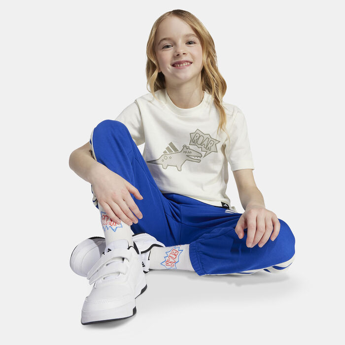 adidas Kids' Adiraptor Graphic T-Shirt White adidas Kids' Adiraptor Graphic T-Shirt White image number 3