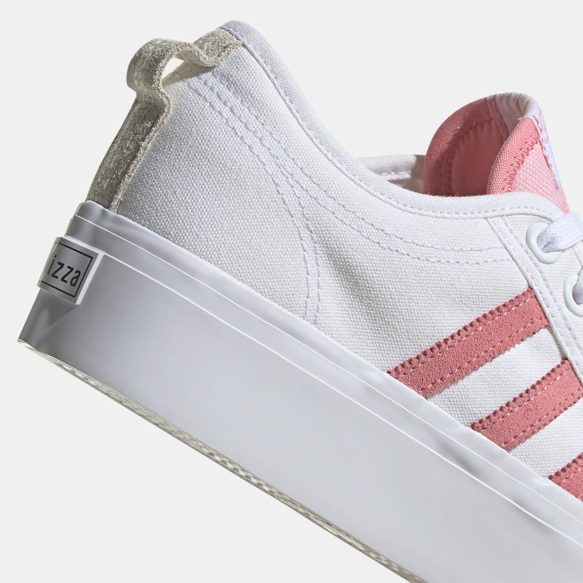 White adidas platform sneakers on sale