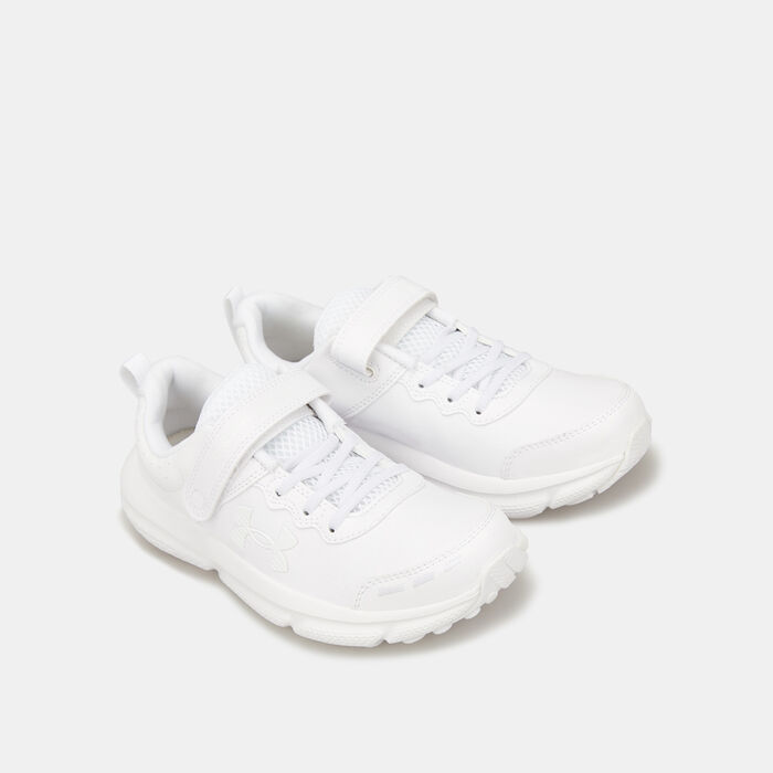 Under Armour Kids' UA Assert 10 AC Uniform Synthetic Running Shoe (Younder Kids) White image number 2