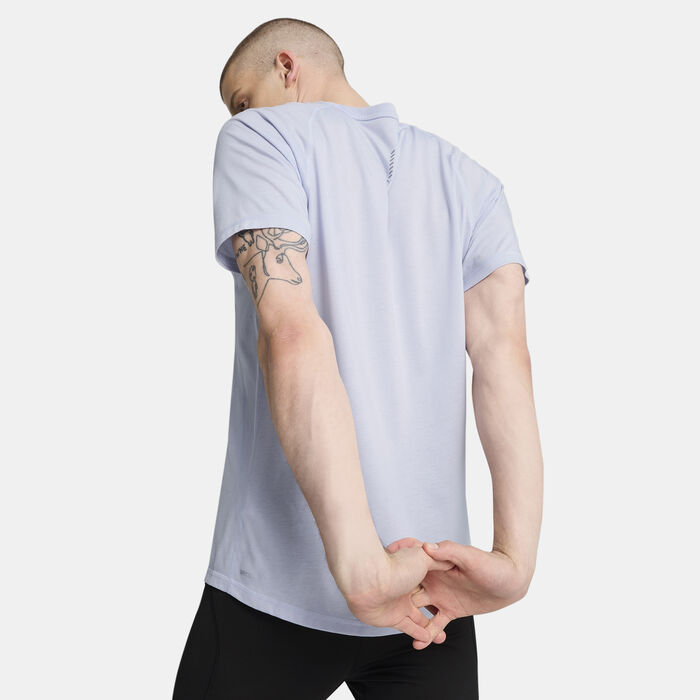 PUMA Men's VELOCITY Tri-Blend Running T-Shirt Grey PUMA Men's VELOCITY Tri-Blend Running T-Shirt Grey image number 1