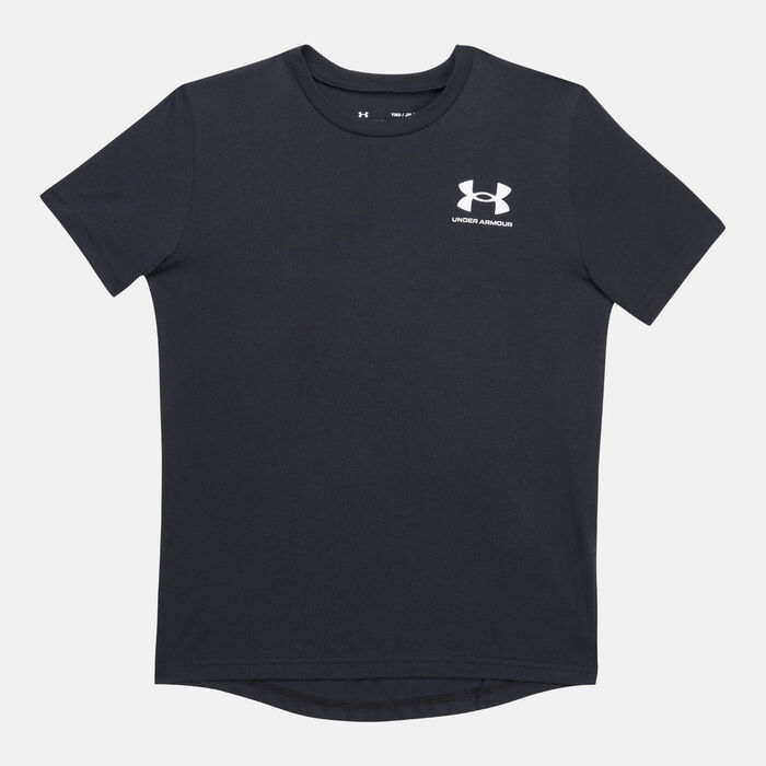 Under Armour Kids' UA Sportstyle Left Chest T-Shirt Black image number 0