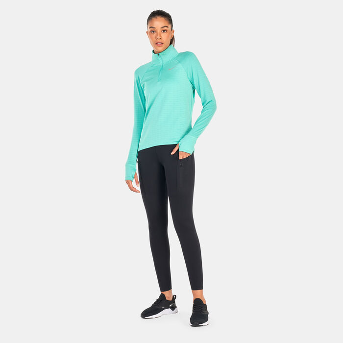 Nike Women's Therma-FIT Element Sweatshirt Green image number 2