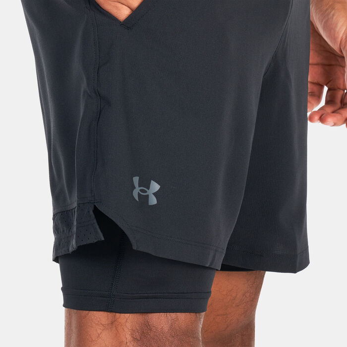 Under Armour Men's Vanish Woven 2-in-1 Shorts Black image number 3