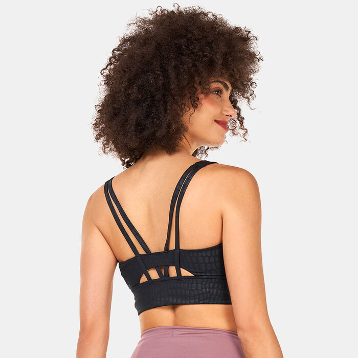 adidas Women's Powerimpact Training Medium-Support Longline Sports Bra Black adidas Women's Powerimpact Training Medium-Support Longline Sports Bra Black image number 1