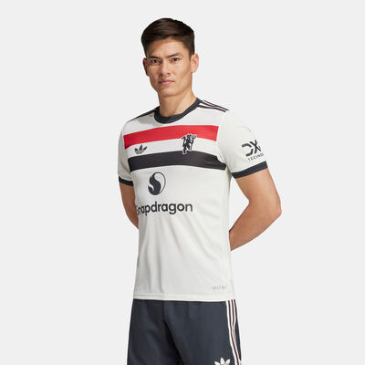 adidas Men's Manchester United 24/25 Third Authentic Football Jersey White