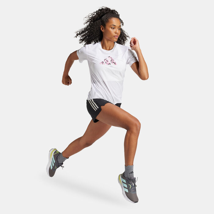 adidas Women's Running Supernatural Flora Graphic T-Shirt White adidas Women's Running Supernatural Flora Graphic T-Shirt White image number 2