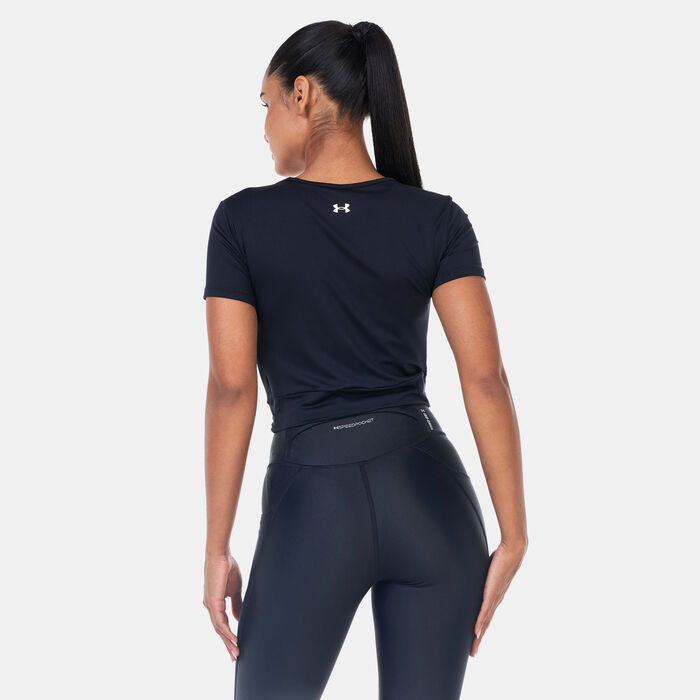 Under Armour Women's Motion Crossover Crop Top Black image number 1