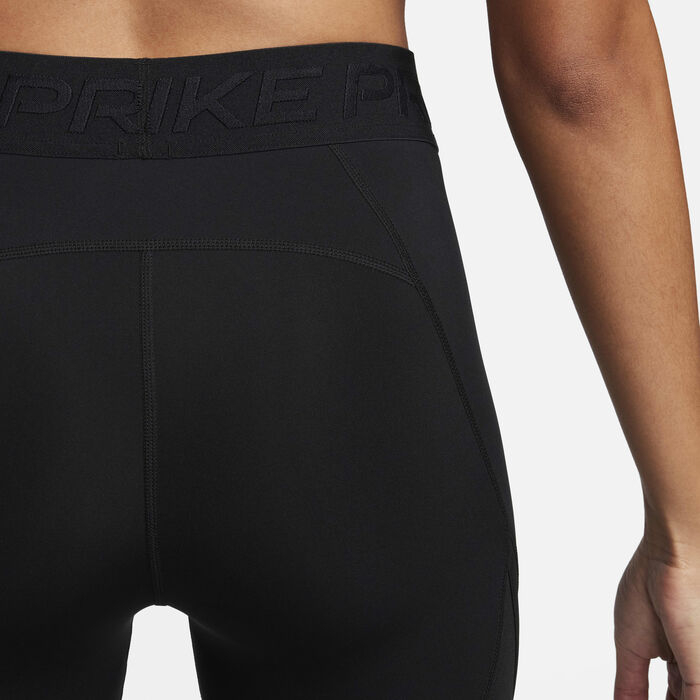 Nike Women's Pro Mid-Rise 7/8 Leggings Black Nike Women's Pro Mid-Rise 7/8 Leggings Black image number 4