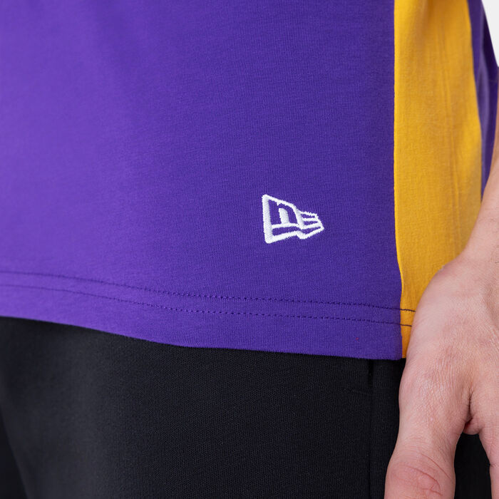 New Era Men's NBA Los Angeles Lakers Panel Sleeveless T-Shirt Purple New Era Men's NBA Los Angeles Lakers Panel Sleeveless T-Shirt Purple image number 5