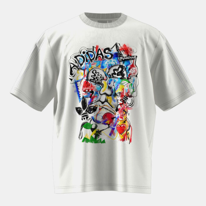 adidas Originals Men's x FEWOCiOUS Graphic T-Shirt White image number 0