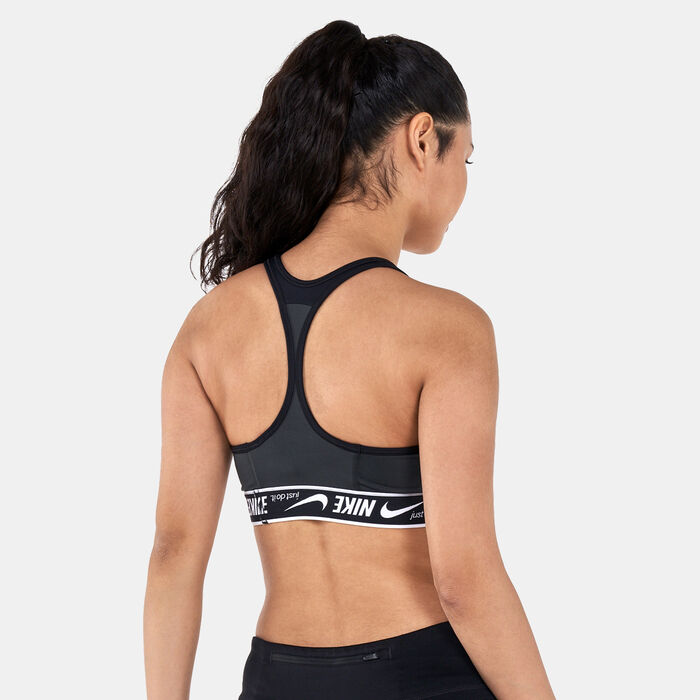 Nike Women's Dri-FIT Swoosh Logo Sports Bra Red Nike Women's Dri-FIT Swoosh Logo Sports Bra Red image number 1