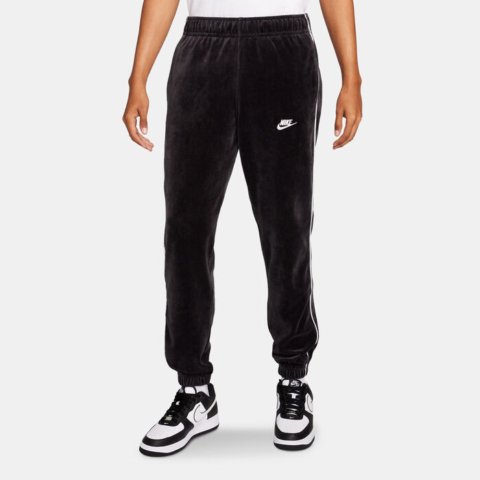 Nike Men's Sportswear Club Velour Pants Black Nike Men's Sportswear Club Velour Pants Black image number 0