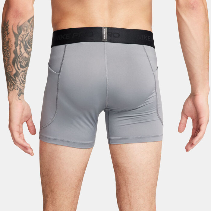 Nike Men's Pro Dri-FIT Brief Shorts Grey image number 1