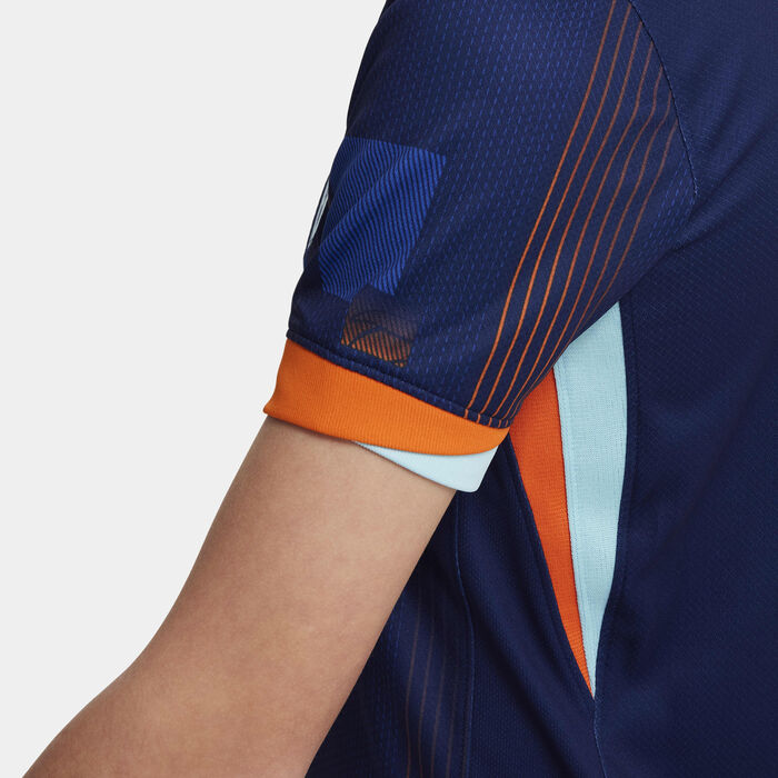 Nike Kids' Men's Team Netherlands 2024/25 Stadium Away Dri-FIT Football Replica Shirt Blue Nike Kids' Men's Team Netherlands 2024/25 Stadium Away Dri-FIT Football Replica Shirt Blue image number 5