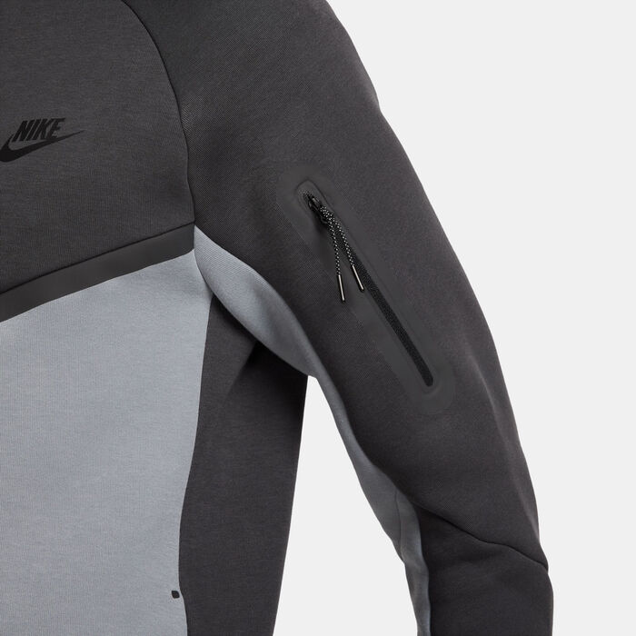 Nike Men's Tech Full-Zip Windrunner Hoodie Grey Nike Men's Tech Full-Zip Windrunner Hoodie Grey image number 5