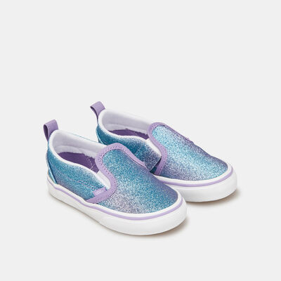 Vans Kids’ Ombre Glitter Slip-On V Unisex Shoe (Baby and Toddler) Multi-Color