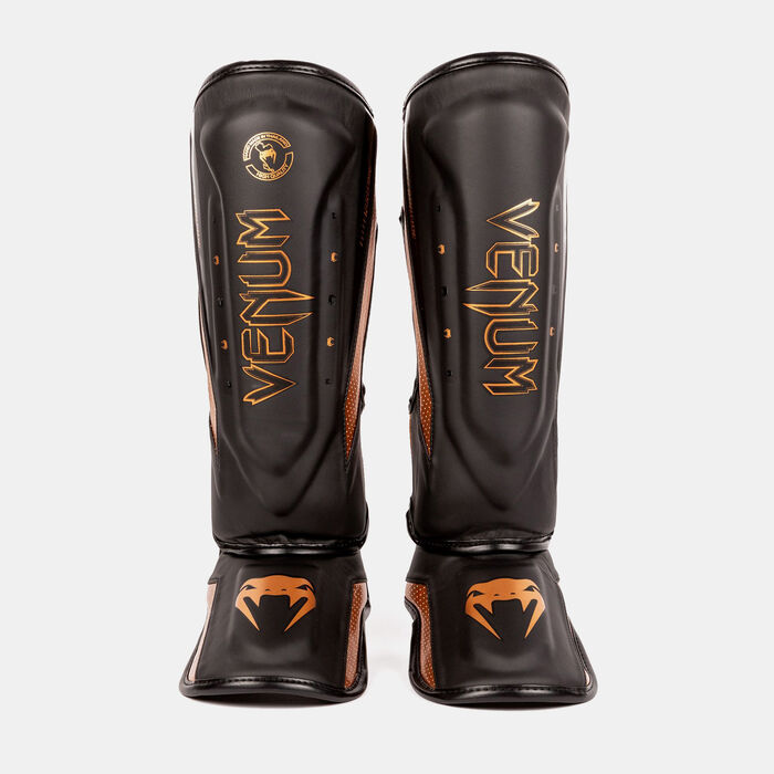 Venum Elite Evo Shinguards Black Venum Elite Evo Shinguards Black image number 1