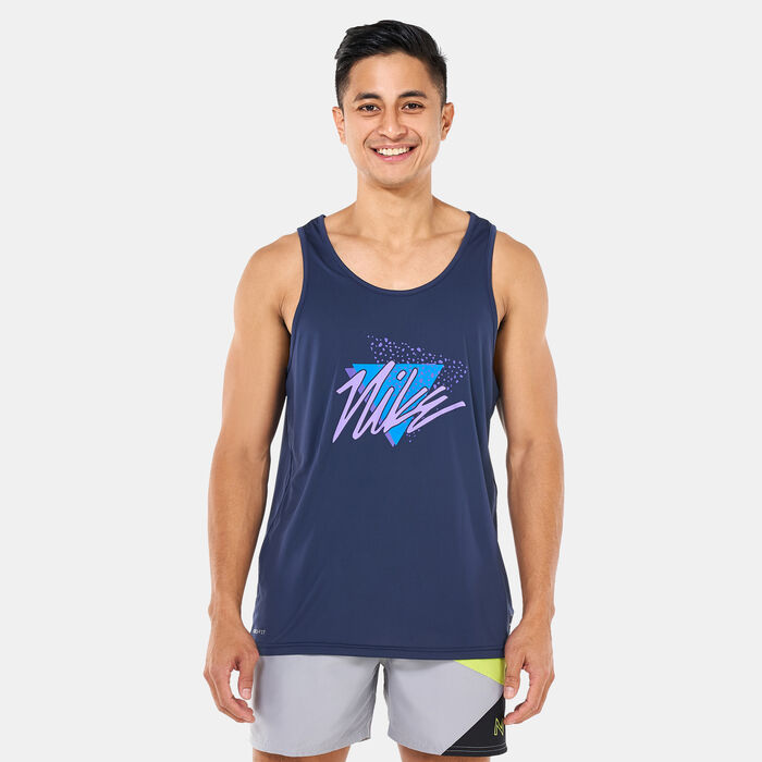 Nike Swim Men's Swim Vibe Tank Top Blue image number 0