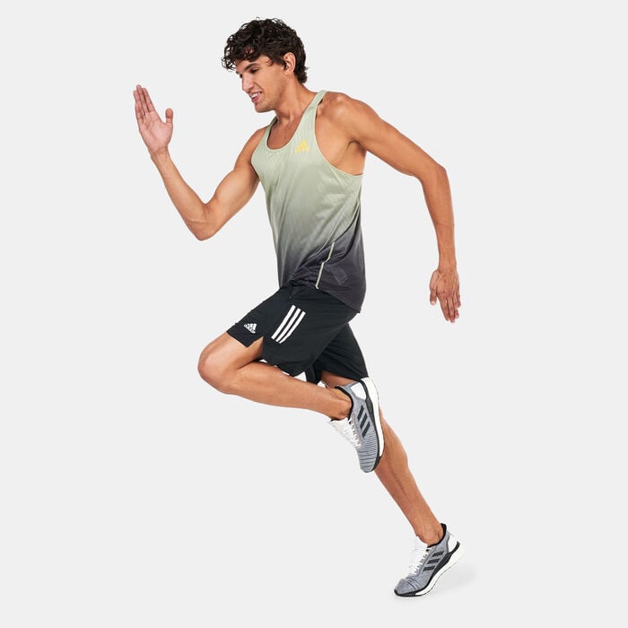 adidas Men's Adizero Engineered Tank Top White adidas Men's Adizero Engineered Tank Top White image number 2