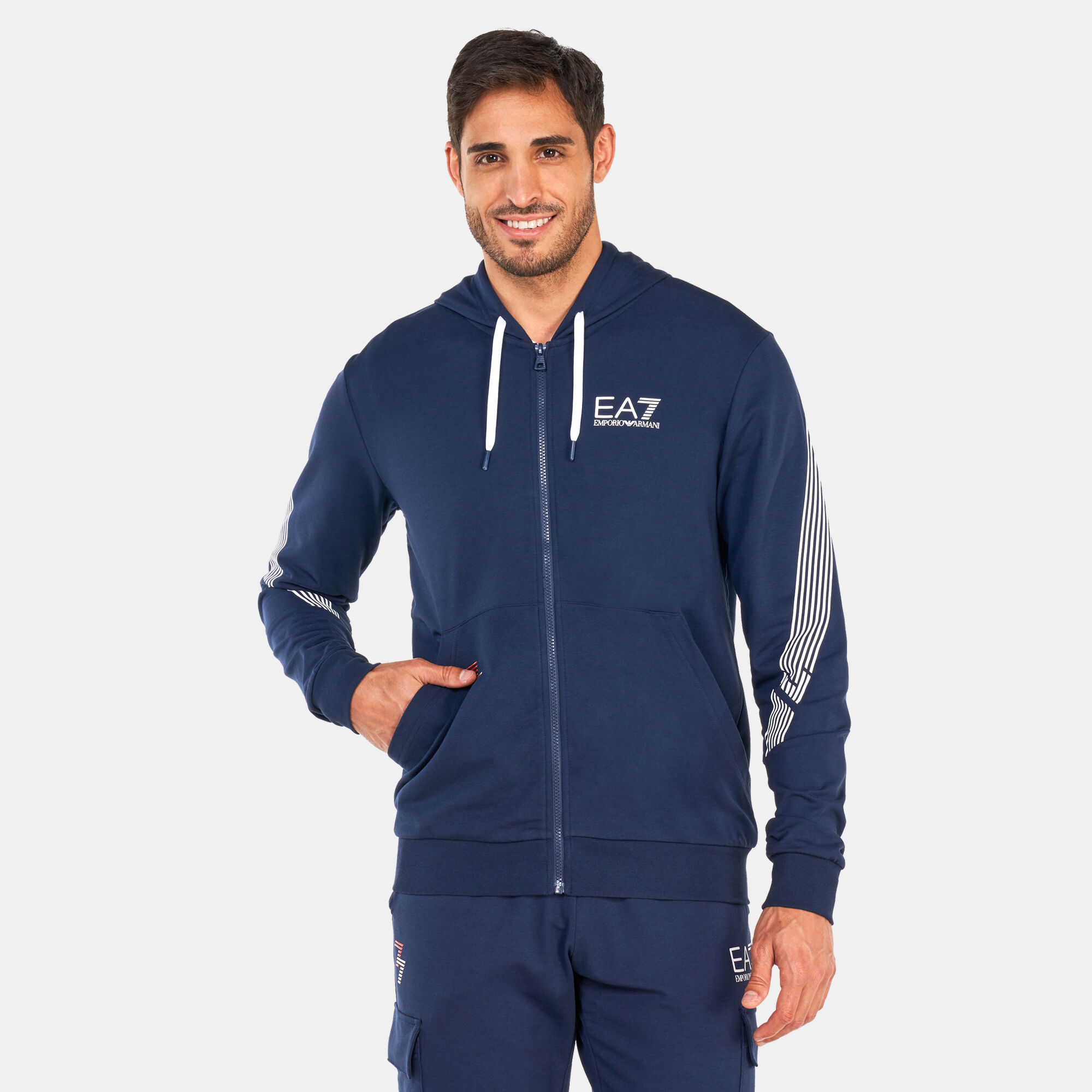 Ea7 full top zip hoodie