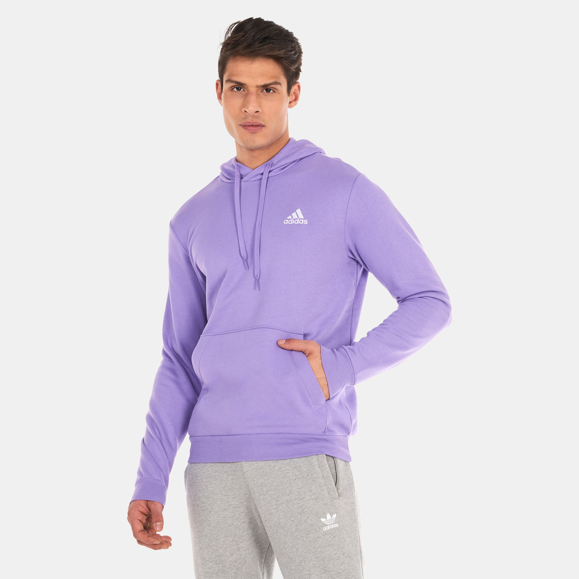 Men s Essentials Fleece Hoodie Purple adidas in KSA SSS