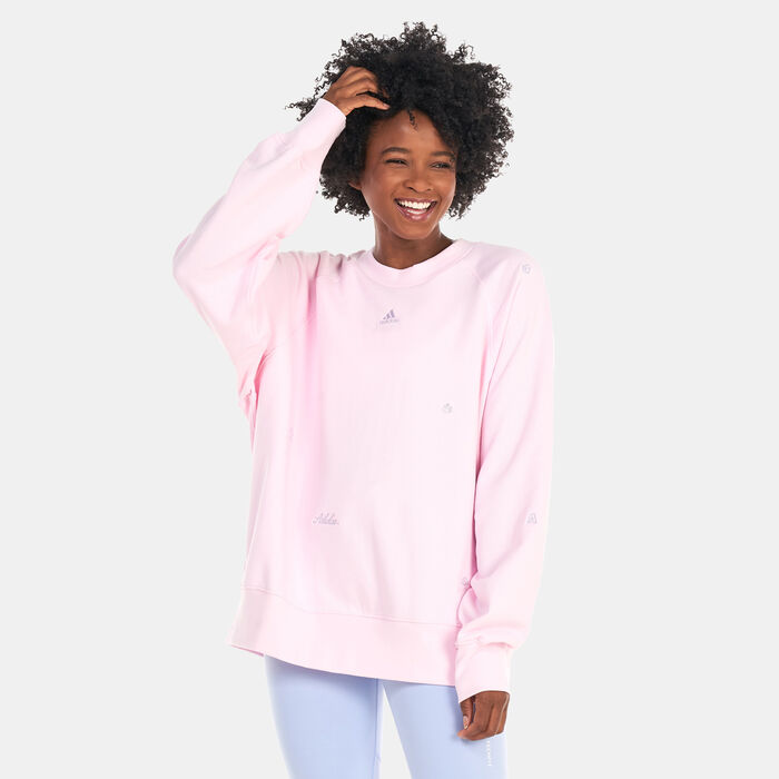 adidas Women's Healing Crystals Sweatshirt Pink image number 0