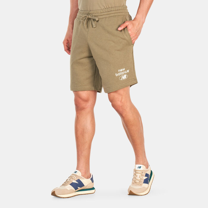 New Balance Men's Essentials Fleece Shorts Green New Balance Men's Essentials Fleece Shorts Green image number 0