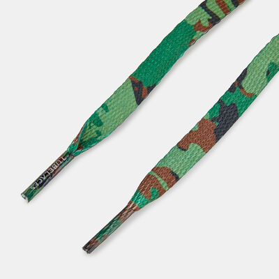 TUBELACES Flat Shoelaces (5 Pieces) Green