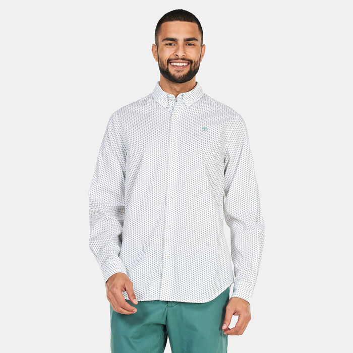 Timberland Men's Micro All Over Print Shirt Blue Timberland Men's Micro All Over Print Shirt Blue image number 0
