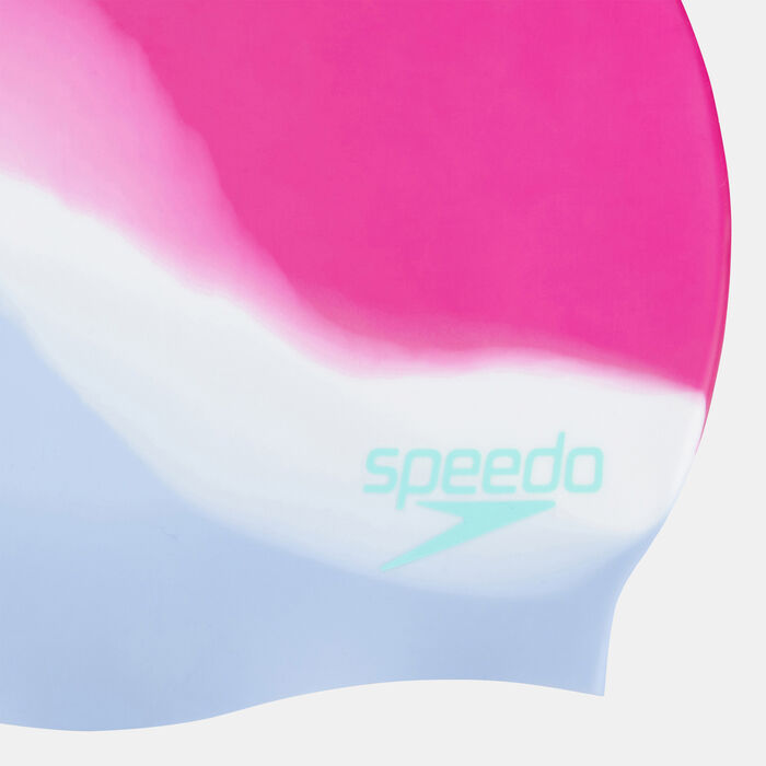 Speedo Multi Colour Silicone Swimming Cap Blue image number 2