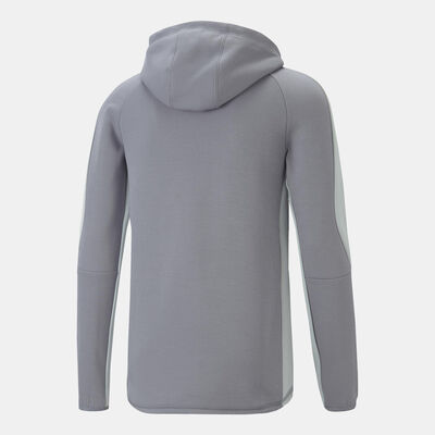 PUMA Men's EVOSTRIPE Full-Zip Hooded Jacket Grey PUMA Men's EVOSTRIPE Full-Zip Hooded Jacket Grey