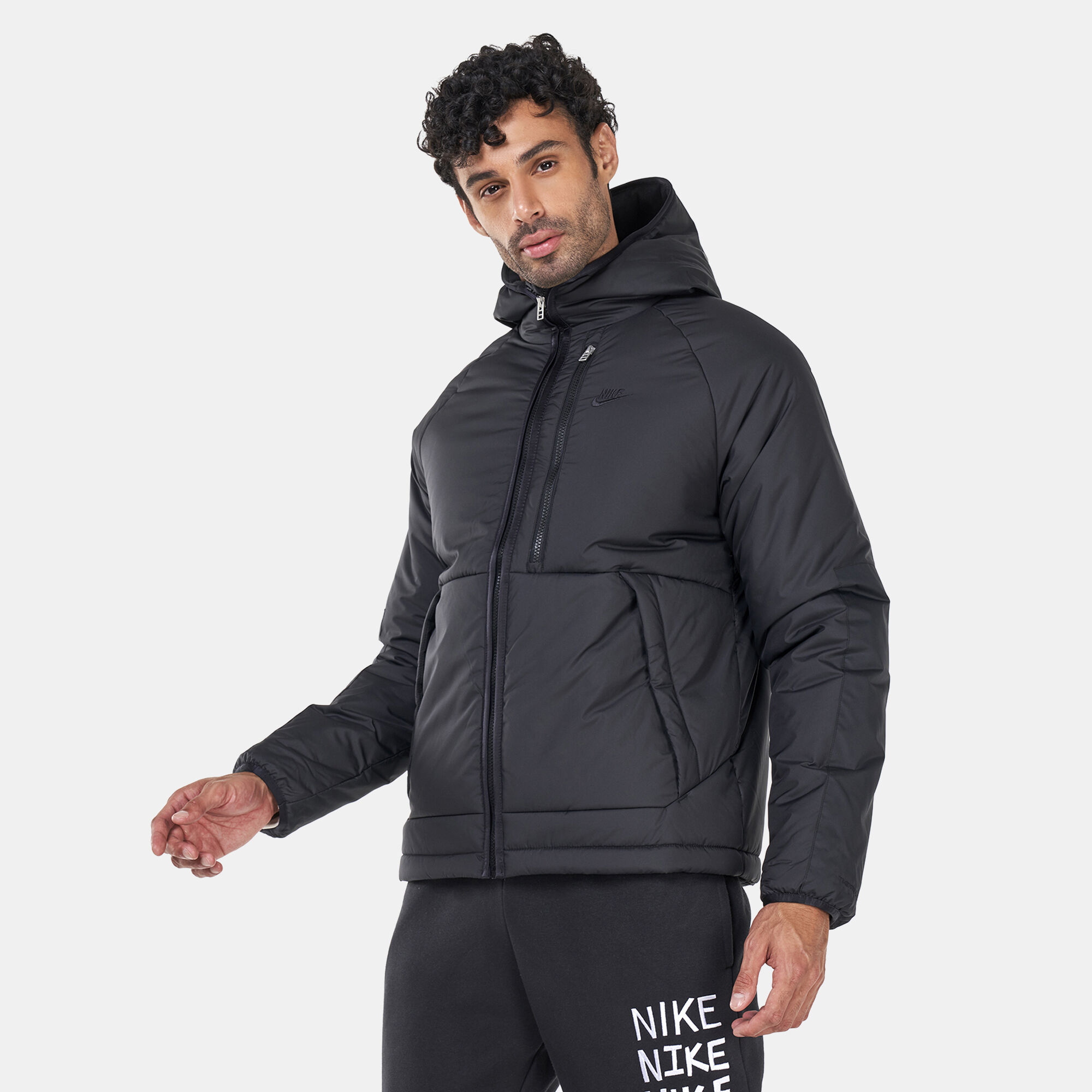 Buy Nike Men s Sportswear Therma FIT Legacy Hooded Jacket Grey in