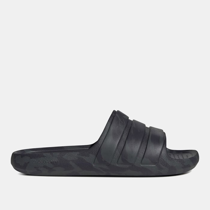 adidas Men's Adilette Flow Slides Grey adidas Men's Adilette Flow Slides Grey image number 0