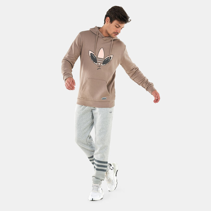 adidas Originals Men's R.Y.V. Alien Graphic Hoodie Brown image number 2