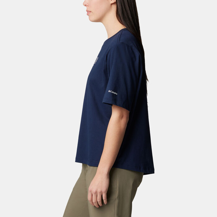 Columbia Women's North Cascades™ Relaxed T-Shirt Blue Columbia Women's North Cascades™ Relaxed T-Shirt Blue image number 3