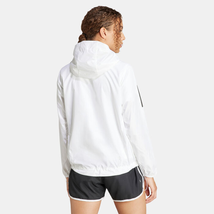 adidas Women's Own The Run Jacket White adidas Women's Own The Run Jacket White image number 1