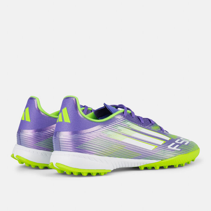 adidas Men's F50 League Turf Ground Football Shoes Purple image number 2