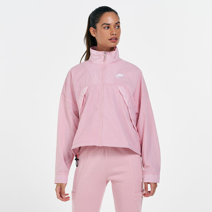 Buy Nike Women's Sportswear Air Woven Jacket Pink in KSA -SSS
